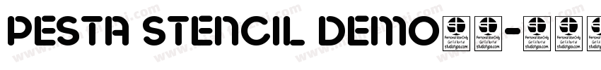 PESTA STENCIL DEMO字体字体转换